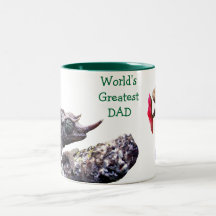 Caneca do Dois-tom do pai do mundo a grande