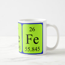 Caneca do elemento 26 - ferro
