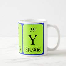 Caneca do elemento 39 - ítrio