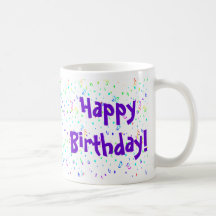 Caneca do feliz aniversario
