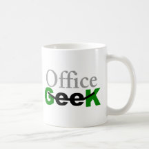 Caneca do geek do escritório