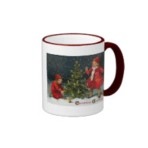 Caneca do Natal das crianças do Victorian