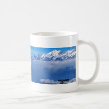 Caneca do panorama dos cumes