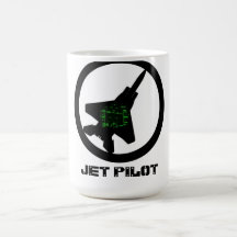 Caneca do piloto de jato