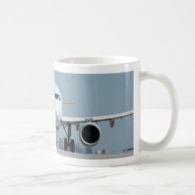Caneca do táxi do jato azul