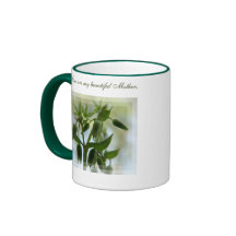 Caneca floral da mãe bonita