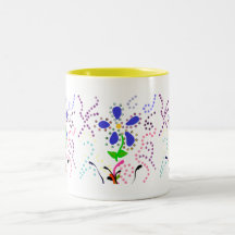 Caneca ilustrada da flor!