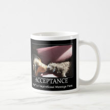 Caneca inspirada/inspirador w/cust da aceitação