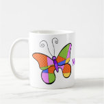 Caneca lunática da borboleta do Cubism