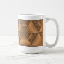 Caneca metálica goldtone e de Brown do olhar do Fr