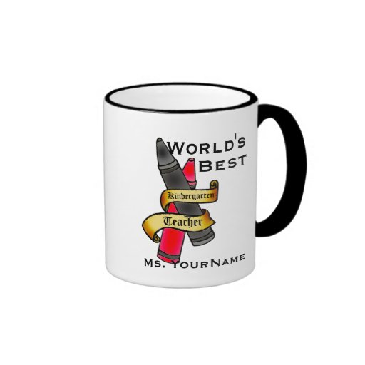 Caneca personalizada do professor de jardim de inf