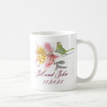Caneca peruana do anúncio da data do casamento de 