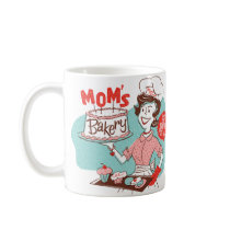 Caneca retro do dia das mães da padaria da mamã canegas
