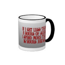 Caneca sonolento sonolento