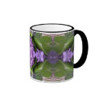 CANECA - teste padrão abstrato do verde e do malva