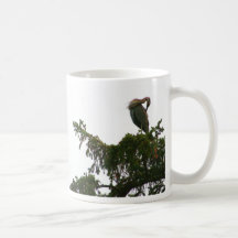 Caneca verde da garça-real
