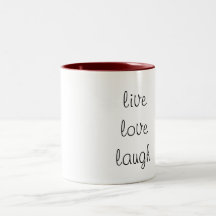 Caneca viva do riso do amor