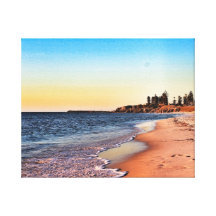 Canvas perfeitas da praia impressão de canvas envolvida