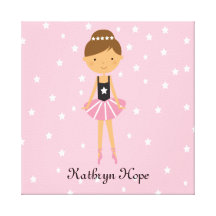 Canvas personalizadas da parede da bailarina da es impressão de canvas esticada