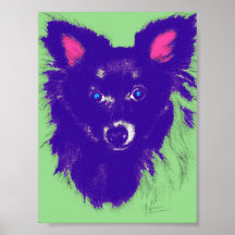 Cão da modificação pôsteres