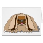 Cão de Pekingese dos desenhos animados Cartao
