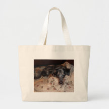Cão do leopardo de Catahoula que Snoozing Bolsa De Lona