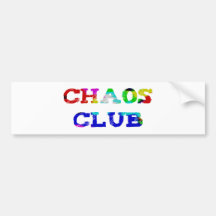 Caos clube adesivo