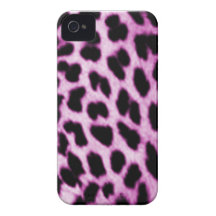 Capa de iphone 4 cor-de-rosa do impressão do leopa capas de iPhone 4 Case-Mate