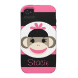 Capa de iphone 4 legal para o macaco cor-de-rosa d