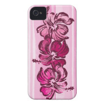 Capa de iphone 4 tropicais do hibiscus da aguarela capas iPhone 4