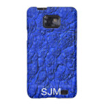 Capa de telefone da galáxia S de Samsung nos azuis