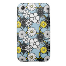 Capa do ipod touch azul bonito do teste padrão de  capas iPhone 3 Case-Mate
