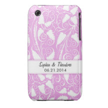 Capa iphone 3 personalizado da videira do Lilac do