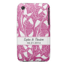 Capa iphone 3 personalizado da videira do vinho da