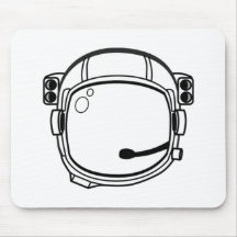 Capacete de espaço do astronauta mousepads