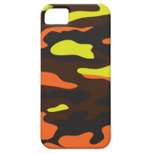 Capas de iphone alaranjadas de Camo Capa iPhone 5