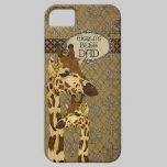 Capas de iphone do pai dos girafas de bronze doura capas casemate
