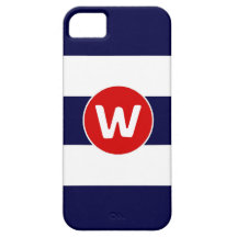 Capas de iphone iniciais patrióticas da listra do  capas de iPhone 5 Case-Mate