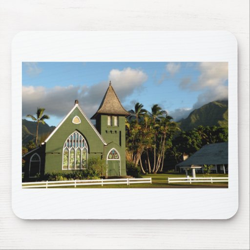 Capela norte da costa de Kauai Havaí Mousepads