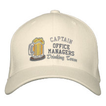 Capitão Cerveja Bebendo Equipe - customizável Bone