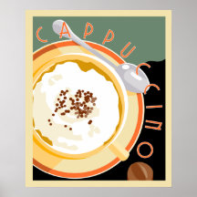 Cappuccino de Deco Pôsteres