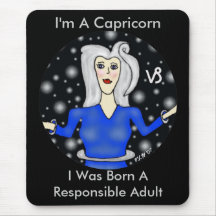 Capricórnio "adulto responsável" Mousepad