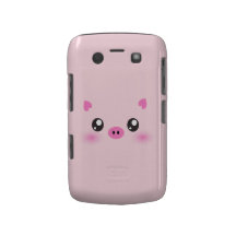 Cara bonito do porco - minimalismo do kawaii capas blackberry bold