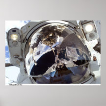 Cara do astronauta posteres