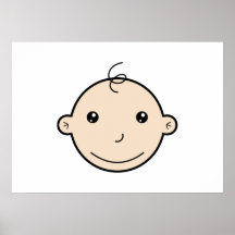 Cara do bebê posteres