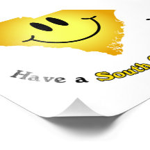 Cara feliz - tenha um dia de South Carolina! Impressão De Fotos