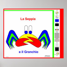 Caranguejo-Mac-Garra o caranguejo - no italiano Impressão
