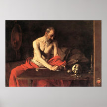 Caravaggio St Jerome Impressão