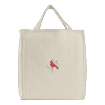 Cardeal no inverno bolsas