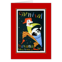 Carnaval 1952 de Havana Cartao